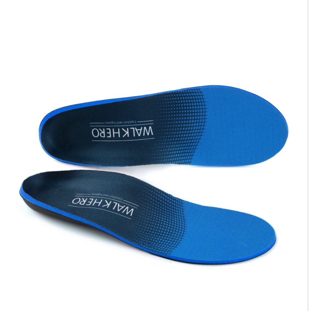WALK HERO Men’s Orthotic Shoe Insoles Size 10-10.5 (Women’s Size 12-12.5)